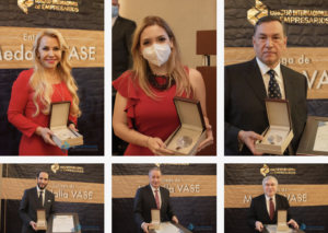 En la imagen, representantes del sector energético galardonados con la medalla Vase.